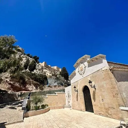 Rustic With Mountain & Castle Views And Pool Apartment Castalla