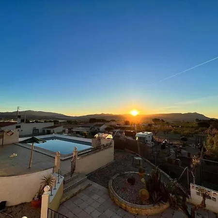 Rustic With Mountain & Castle Views And Pool Apartment Castalla